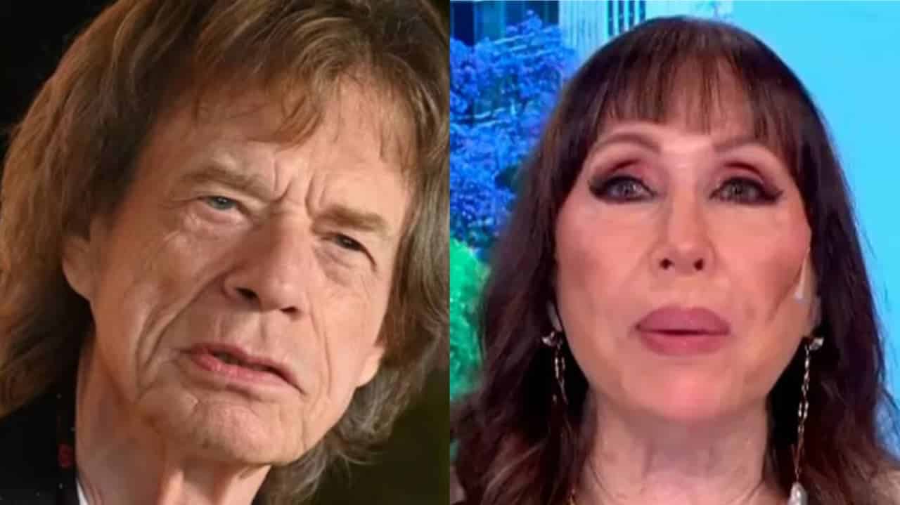 Mick Jagger y Moria Casán