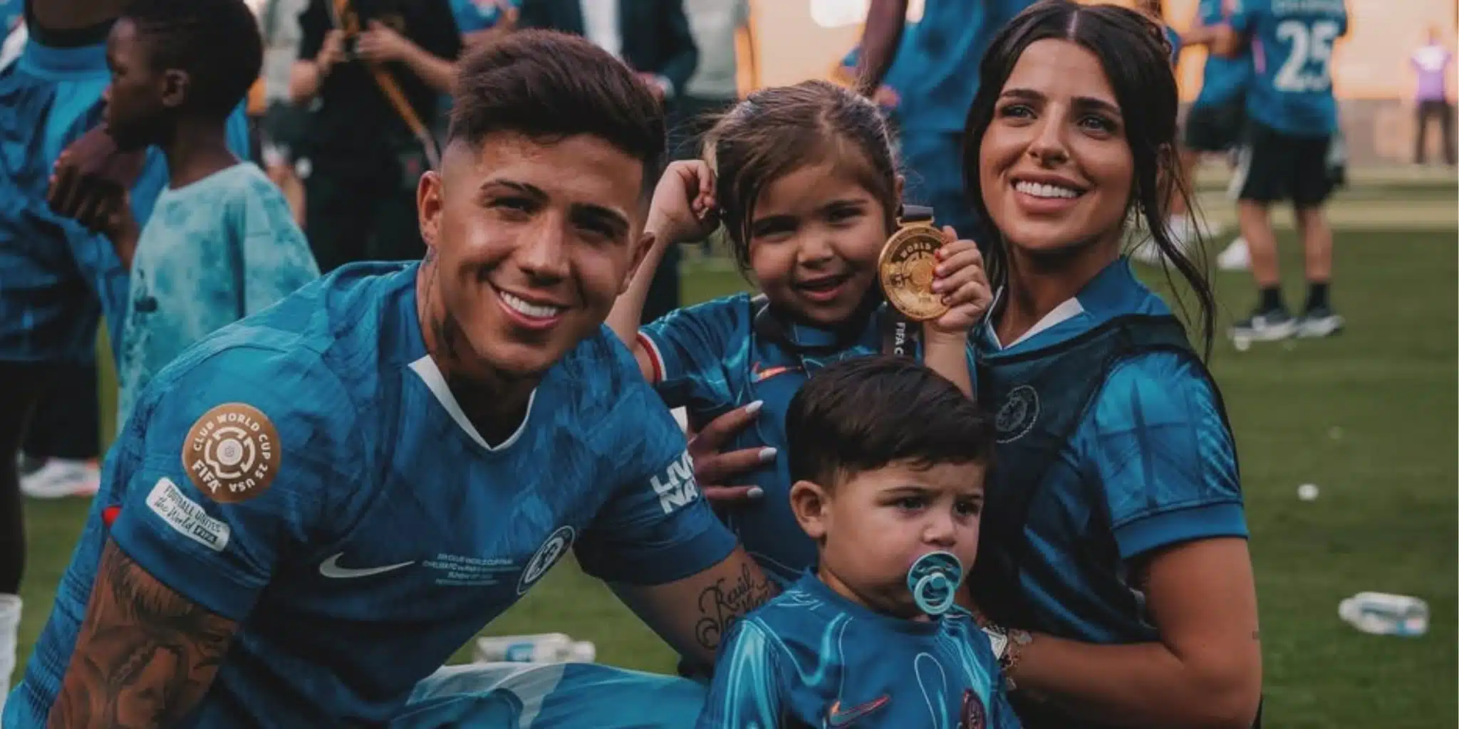 Valentina Cervantes explicó por qué sus hijos tienen prohibido cantar contra Inglaterra La pareja de Enzo Fernández sorprendió con sus revelaciones.
