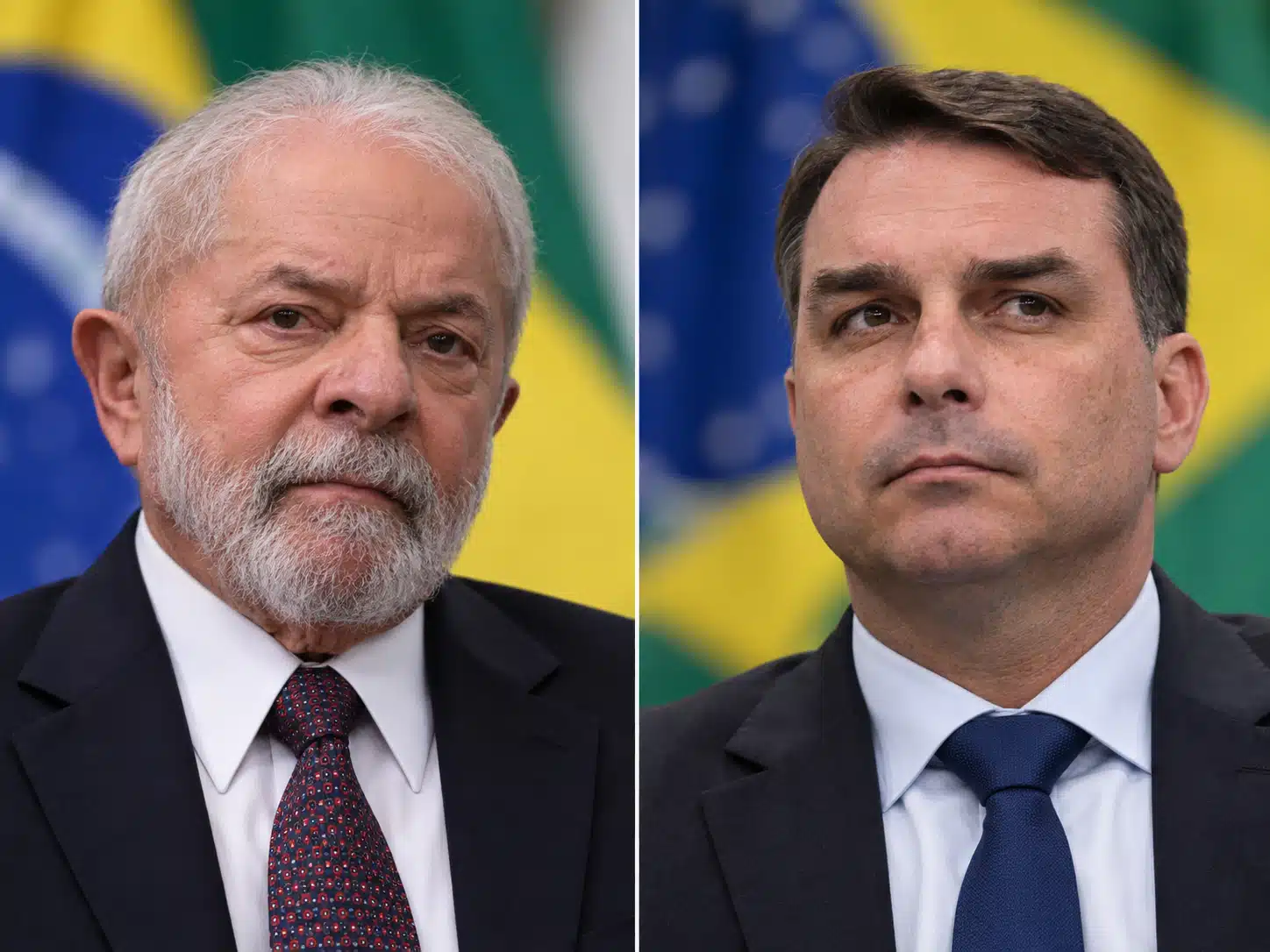 Lula Da Silva y Flavio Bolsonaro